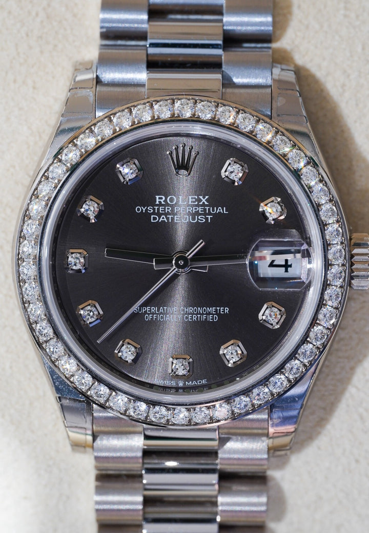 Rolex Datejust Rhodium Diamond White Gold 31 mm - 278289RBR