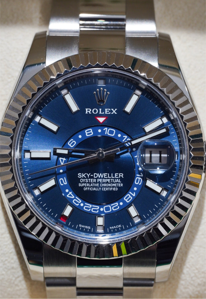 Rolex SkyDweller Blue Stainless Steel 42 mm - 326934