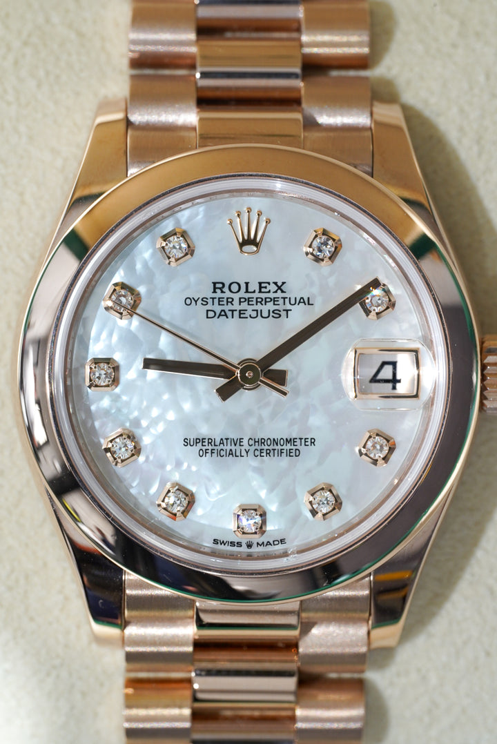 Rolex Datejust Mother Of Pearl Diamond Rose Gold 31 mm -278245
