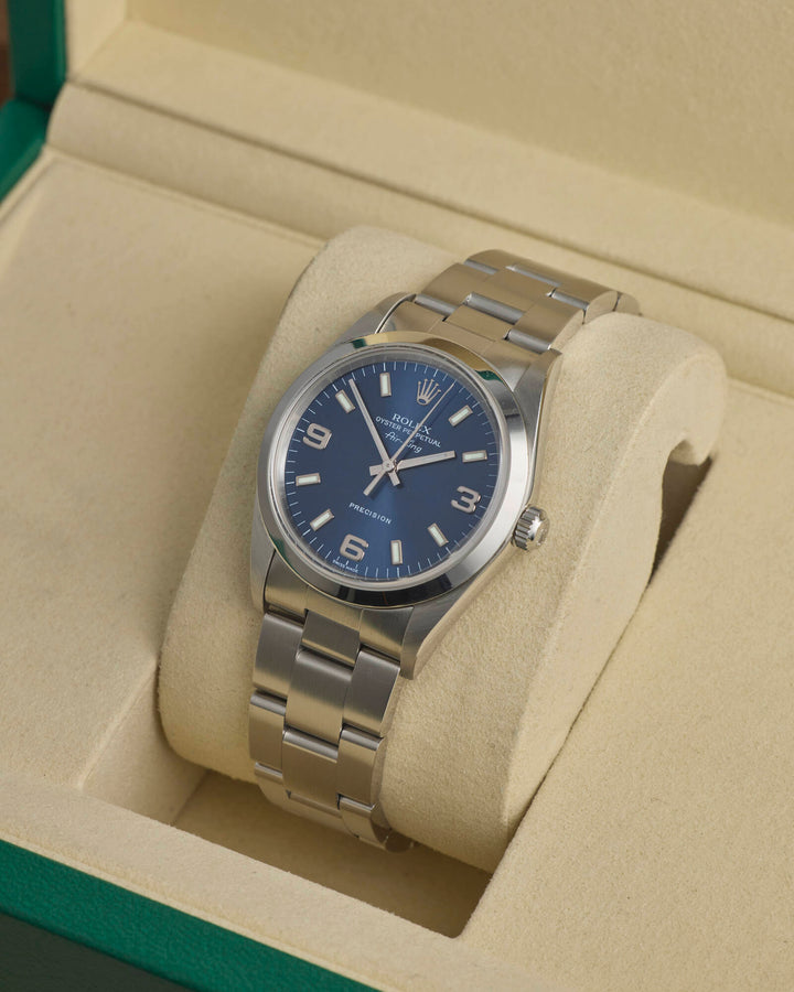 Rolex Air-King 34 Blue Stainless Steel 2000 - 14000