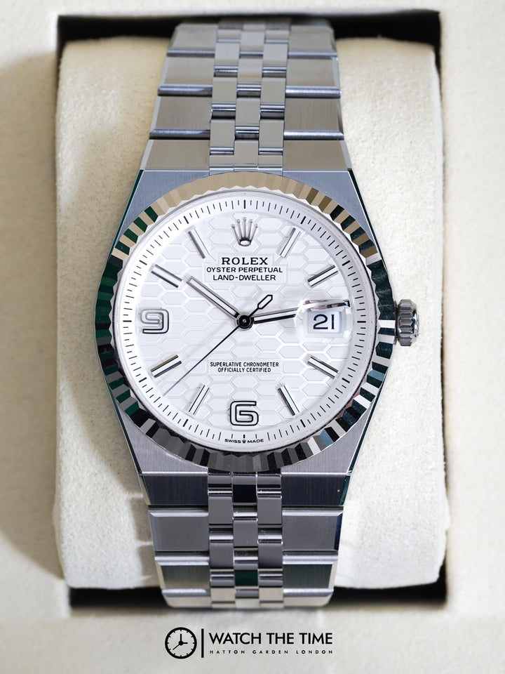 Rolex Land-Dweller 127334 White Stainless Steel - 2025