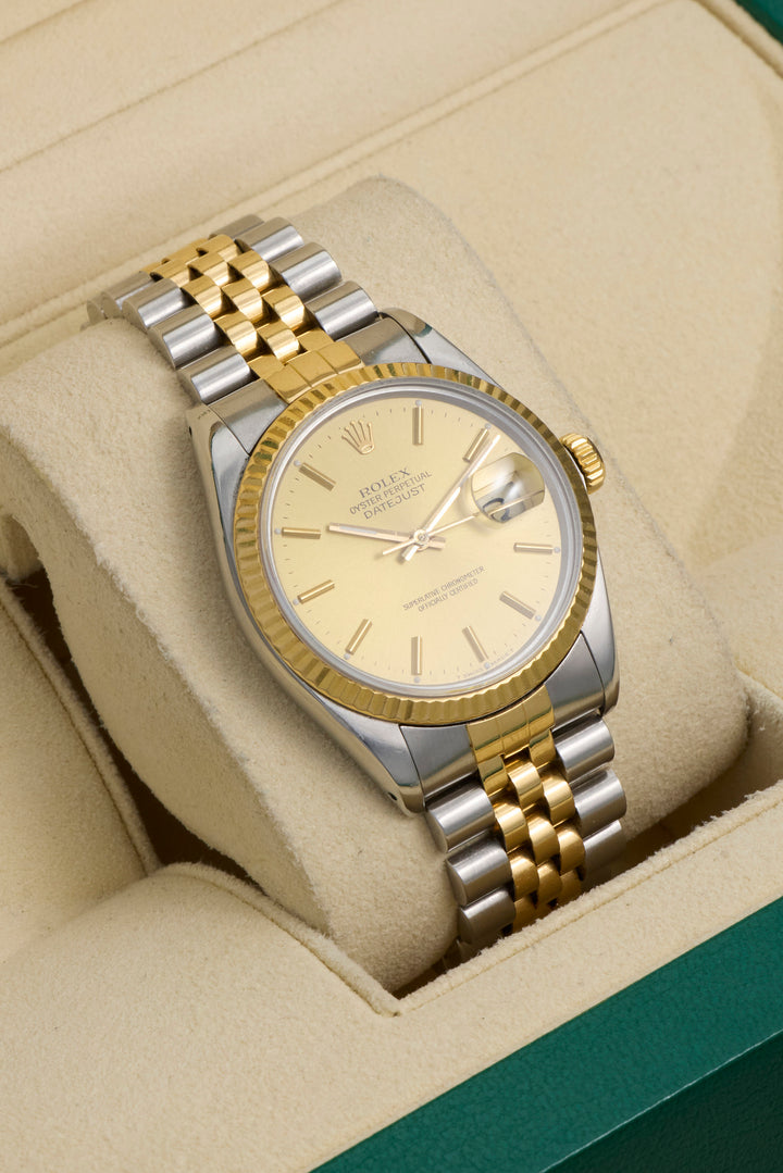 Rolex Datejust 36 Champagne Stainless Steel Yellow Gold Unknown - 16013