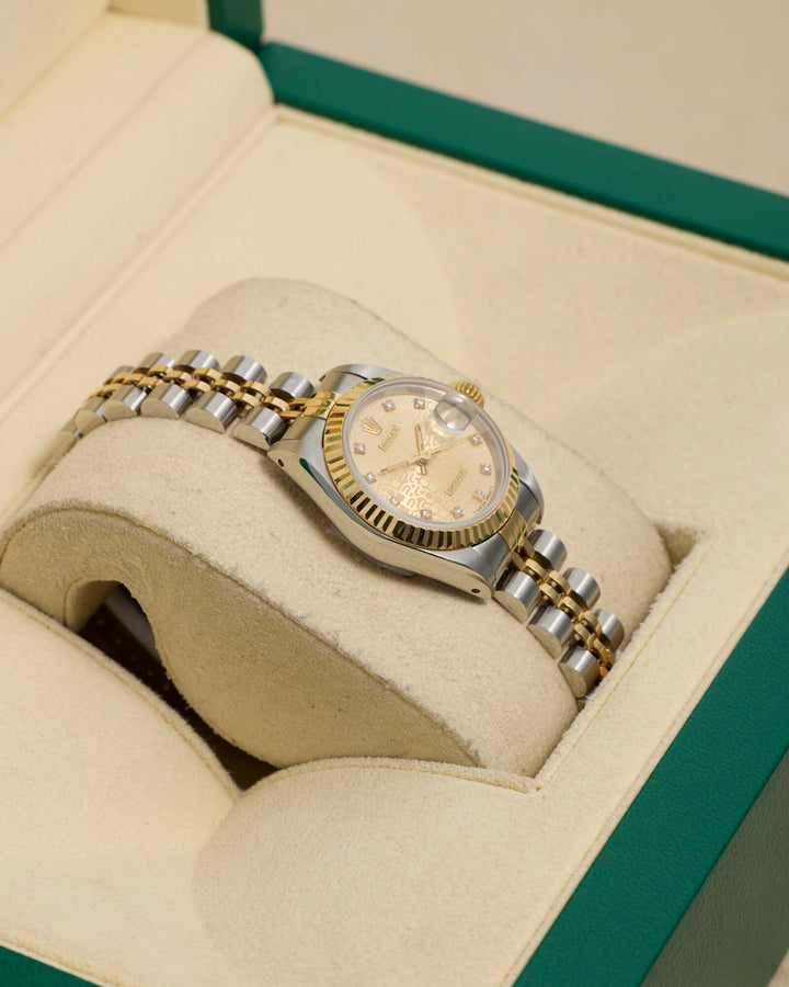 Rolex Datejust 26 Champagne Jubilee Diamond Dot Stainless Steel Yellow Gold 1989 - 69173