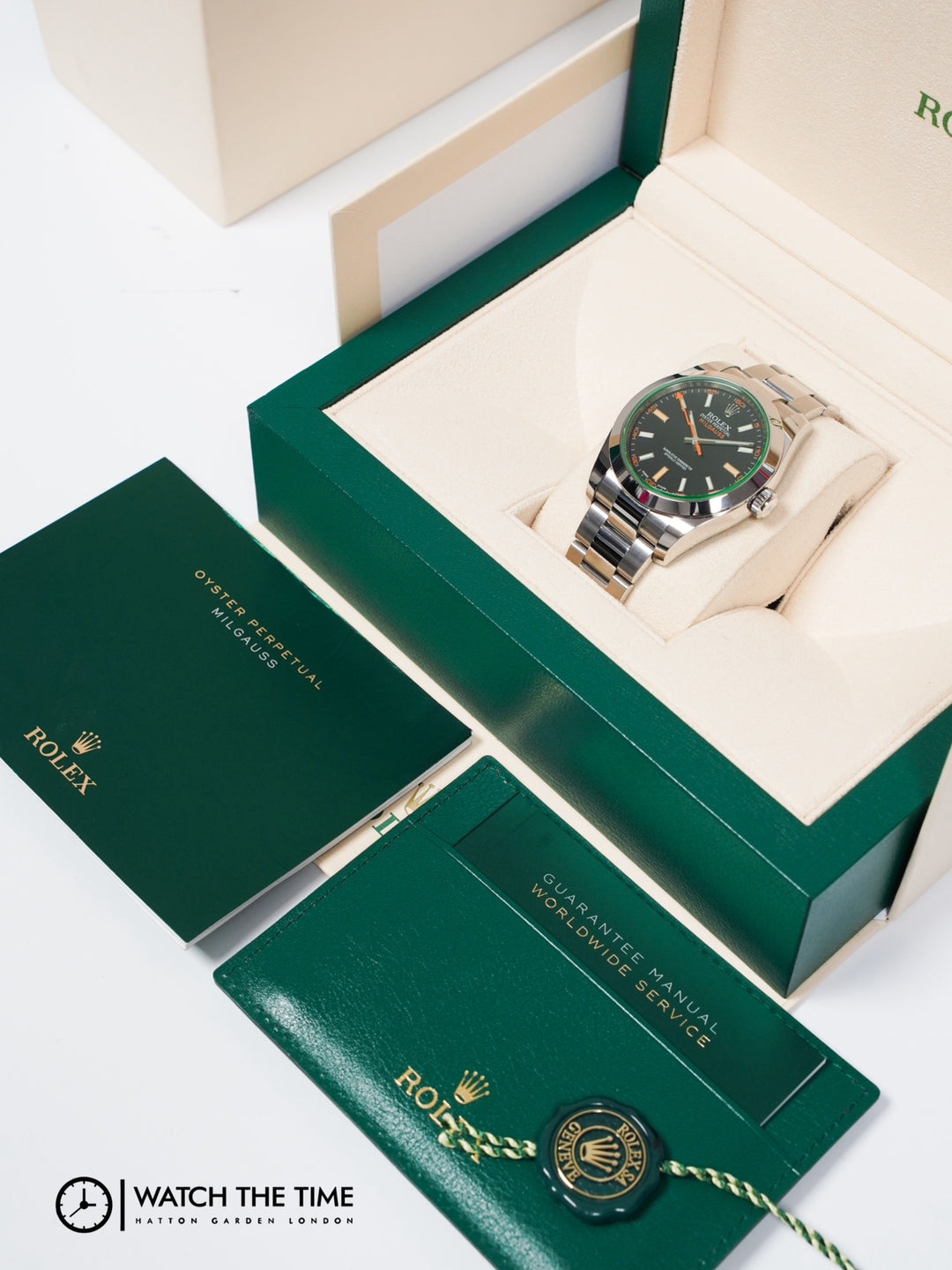 Rolex Milgauss 116400GV Black Dial Oyster Steel - 2021