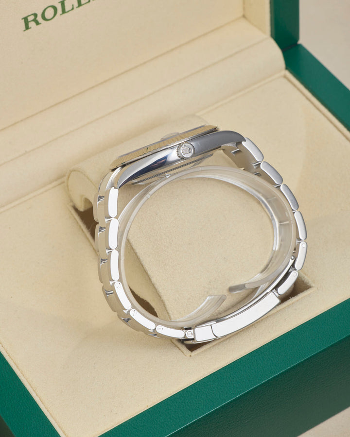 Rolex Datejust 41 Blue Diamond Dot Stainless Steel White Gold 2020 - 126334