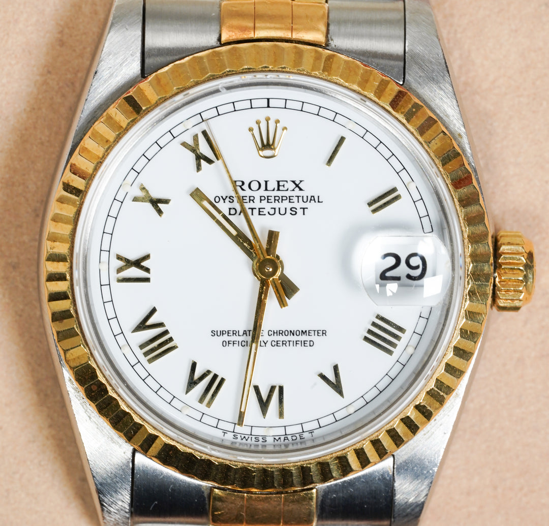 Rolex Datejust 68273 White Roman 31 - 1993