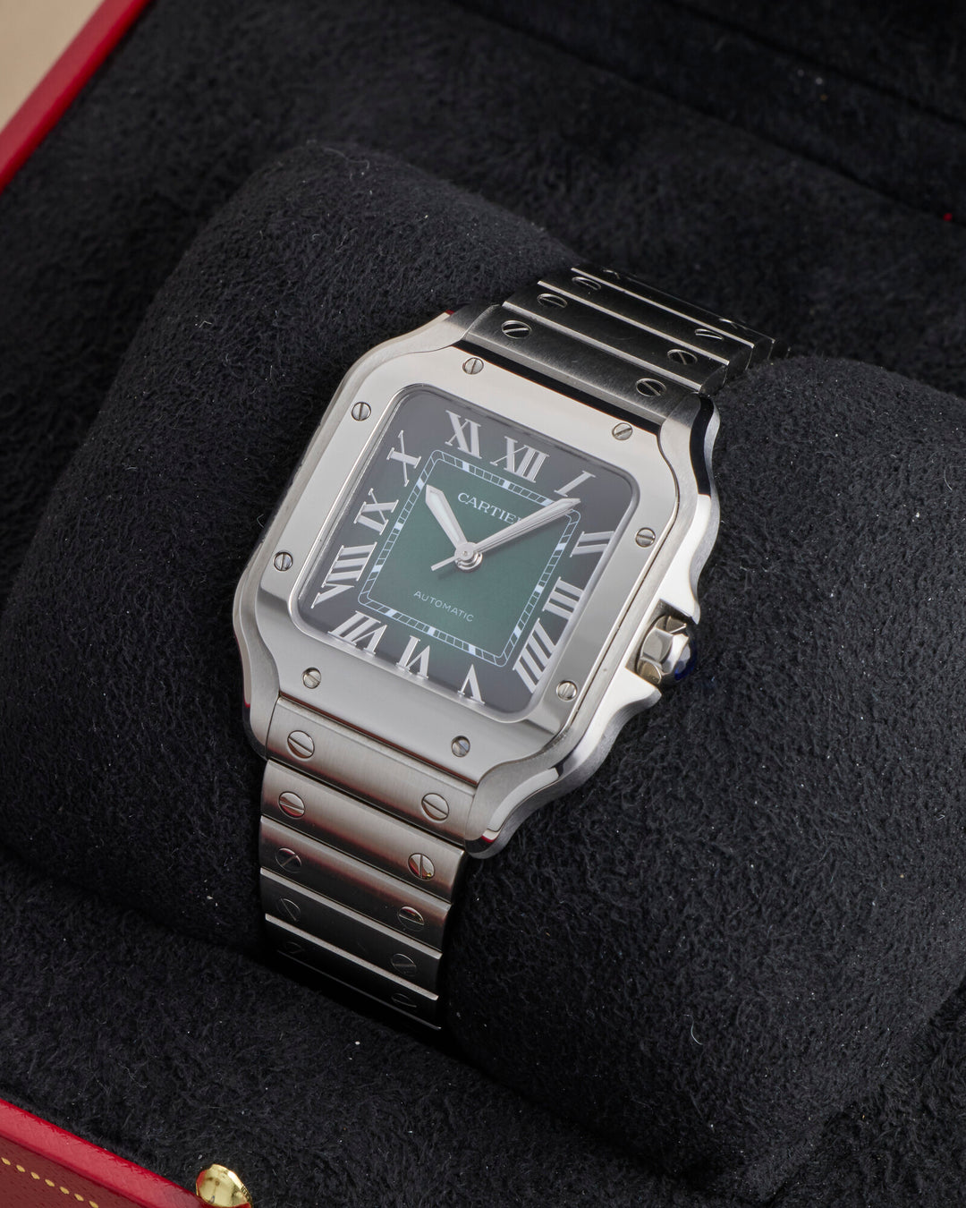 Cartier Santos De Cartier 35.1 Green Stainless Steel Unknown - WSSA0061