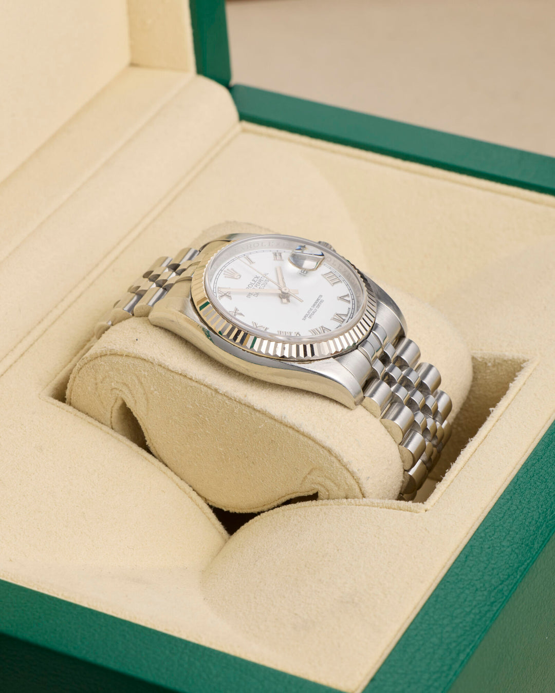 Rolex Datejust 36 White Stainless Steel White Gold 2014 - 116234
