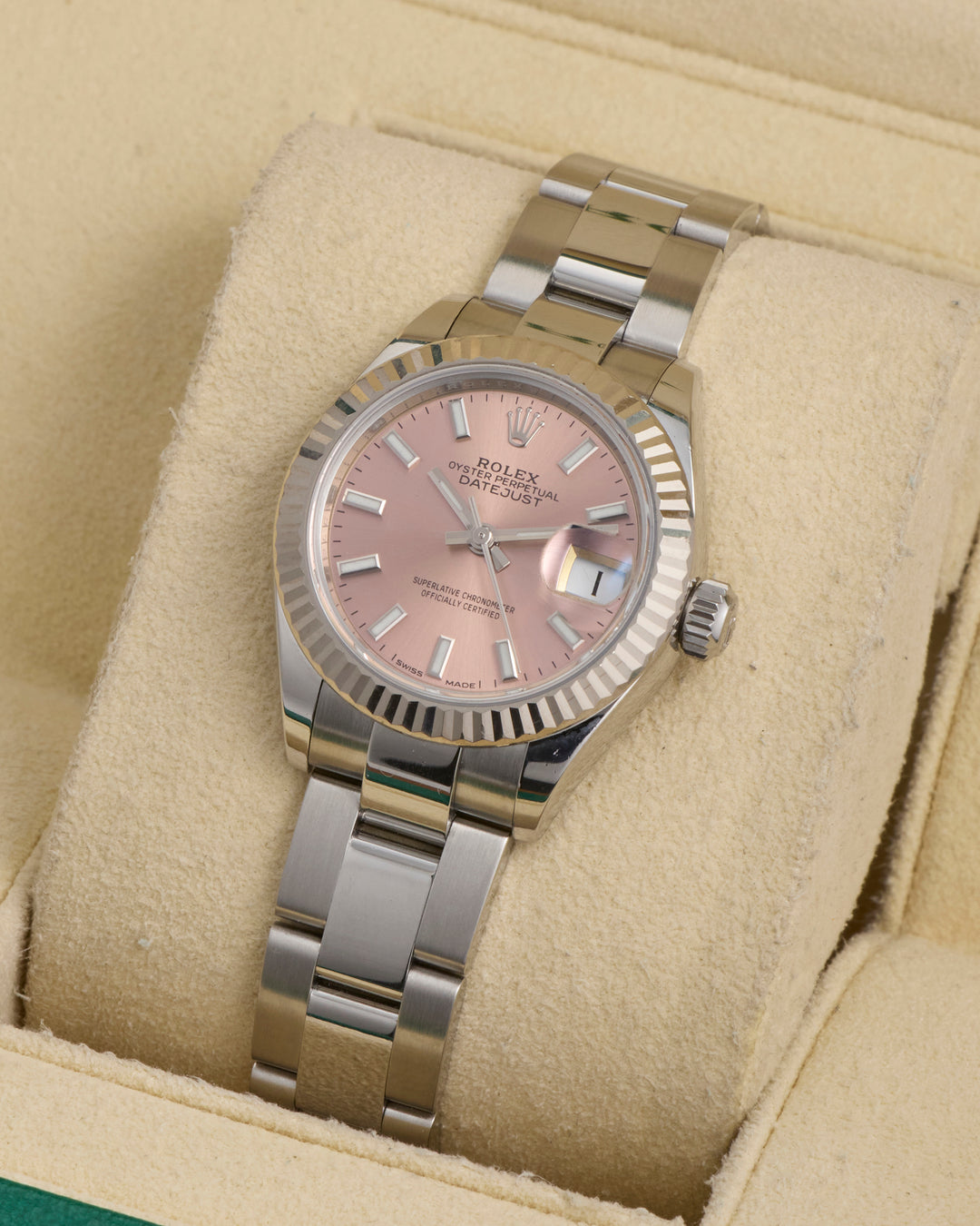 Rolex Datejust 28 Pink Stainless Steel 2020 - 279174