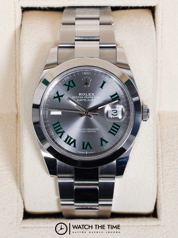 Rolex Datejust 41 126300 Wimbledon Stainless Steel - 2024
