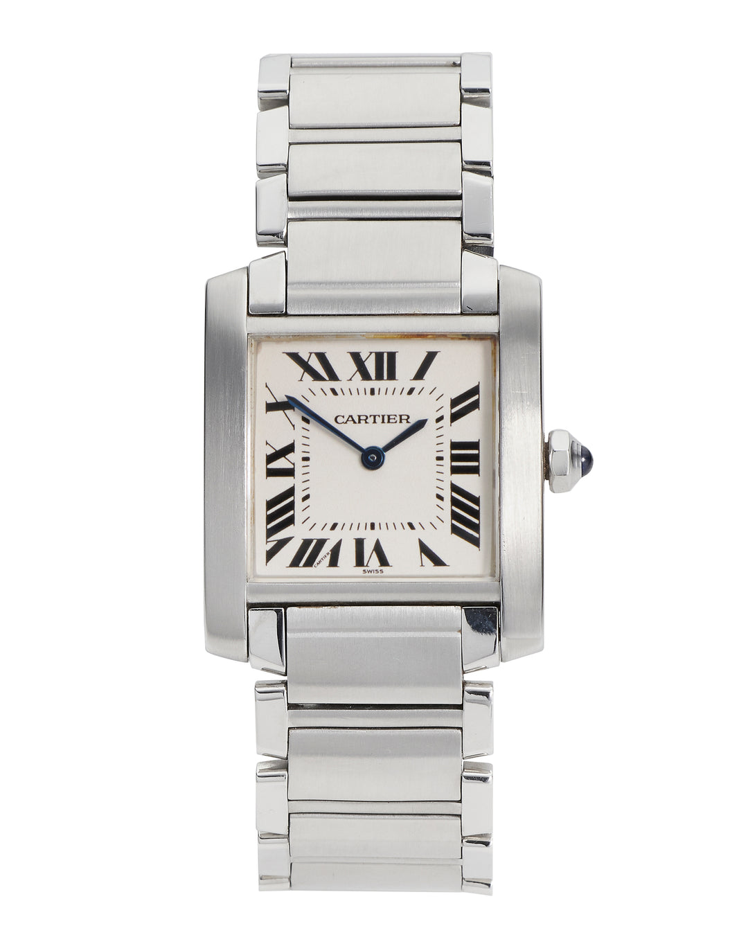 Cartier Tank Francaise White Roman Stainless Steel Unknown - 2301