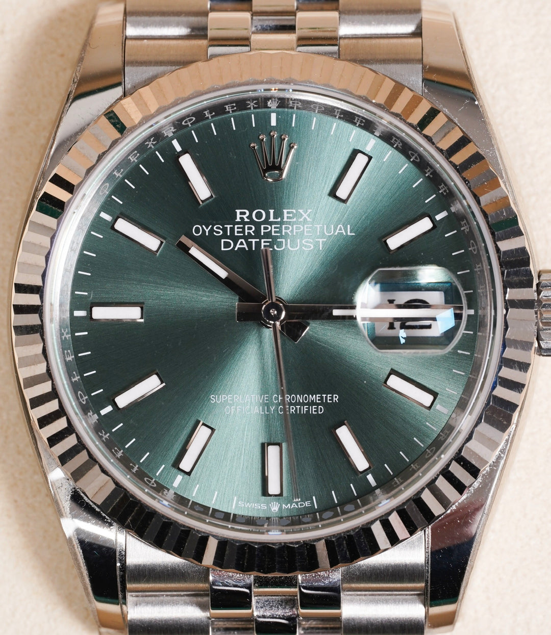 Rolex Datejust 36 126234 Mint Green Stainless Steel - 2024