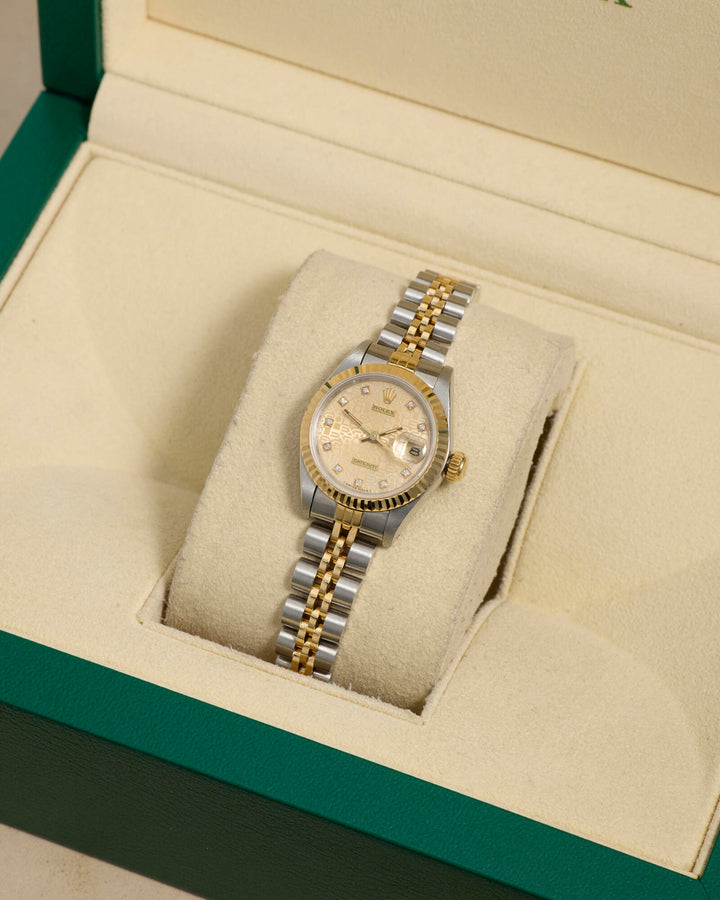 Rolex Datejust 26 Champagne Jubilee Diamond Dot Stainless Steel Yellow Gold Unknown - 69173
