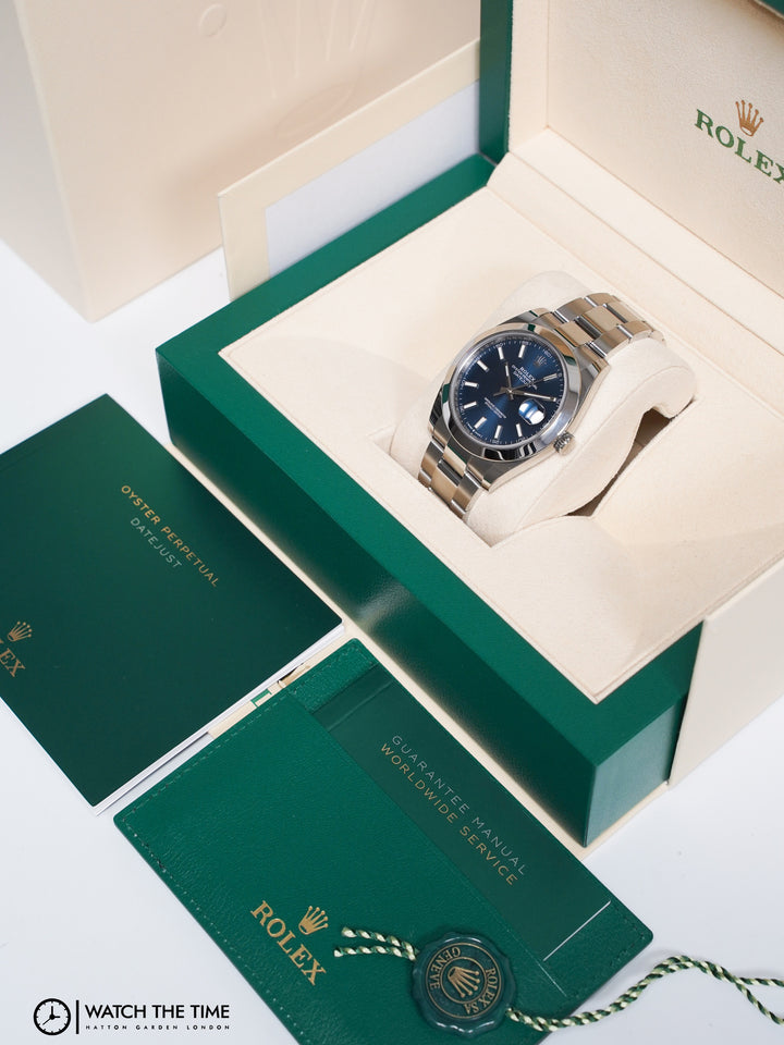 Rolex Datejust 41 126300 Blue Stainless Steel -2025