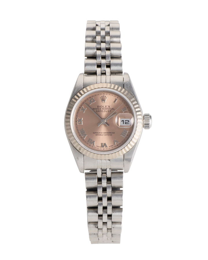 Rolex Datejust 26 Pink Stainless Steel White Gold 2004 - 79174