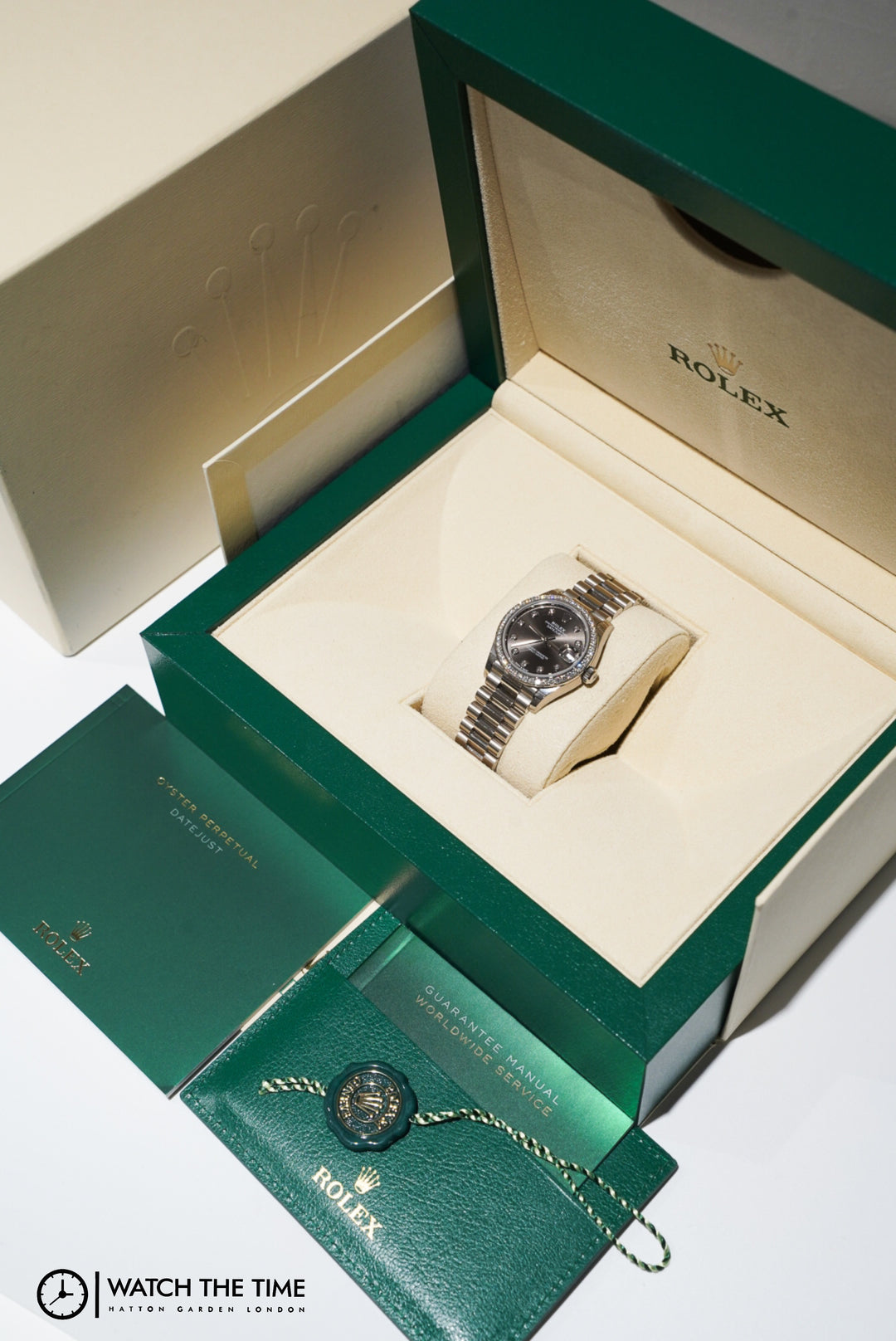 Rolex Datejust Rhodium Diamond White Gold 31 mm - 278289RBR