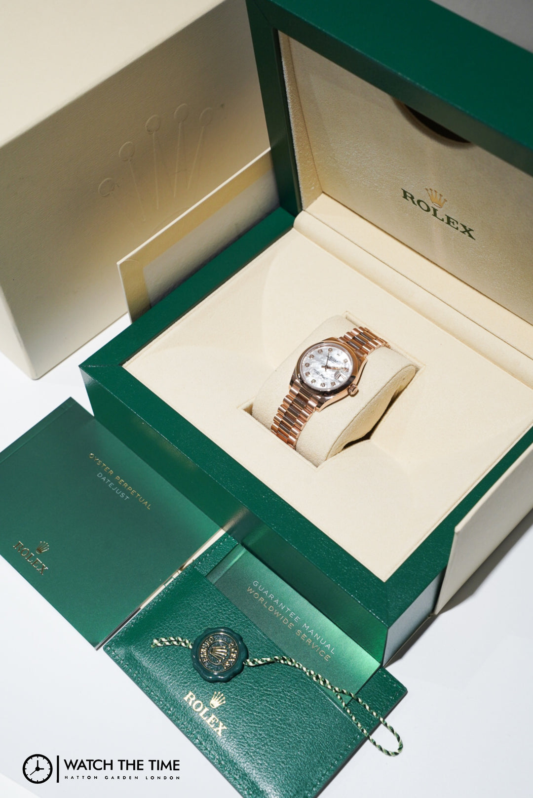 Rolex Datejust Mother Of Pearl Diamond Rose Gold 31 mm -278245