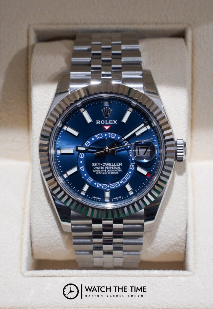Rolex SkyDweller Blue Stainless Steel 42 mm - 326934