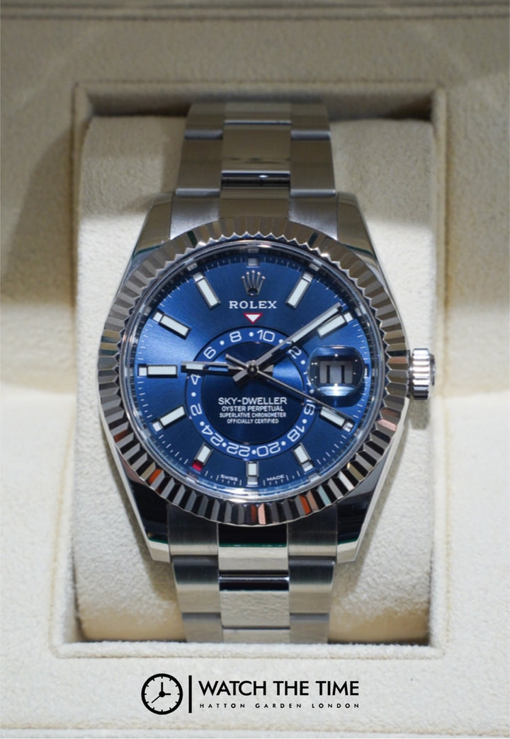 Rolex SkyDweller Blue Stainless Steel 42 mm - 326934
